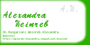 alexandra weinreb business card